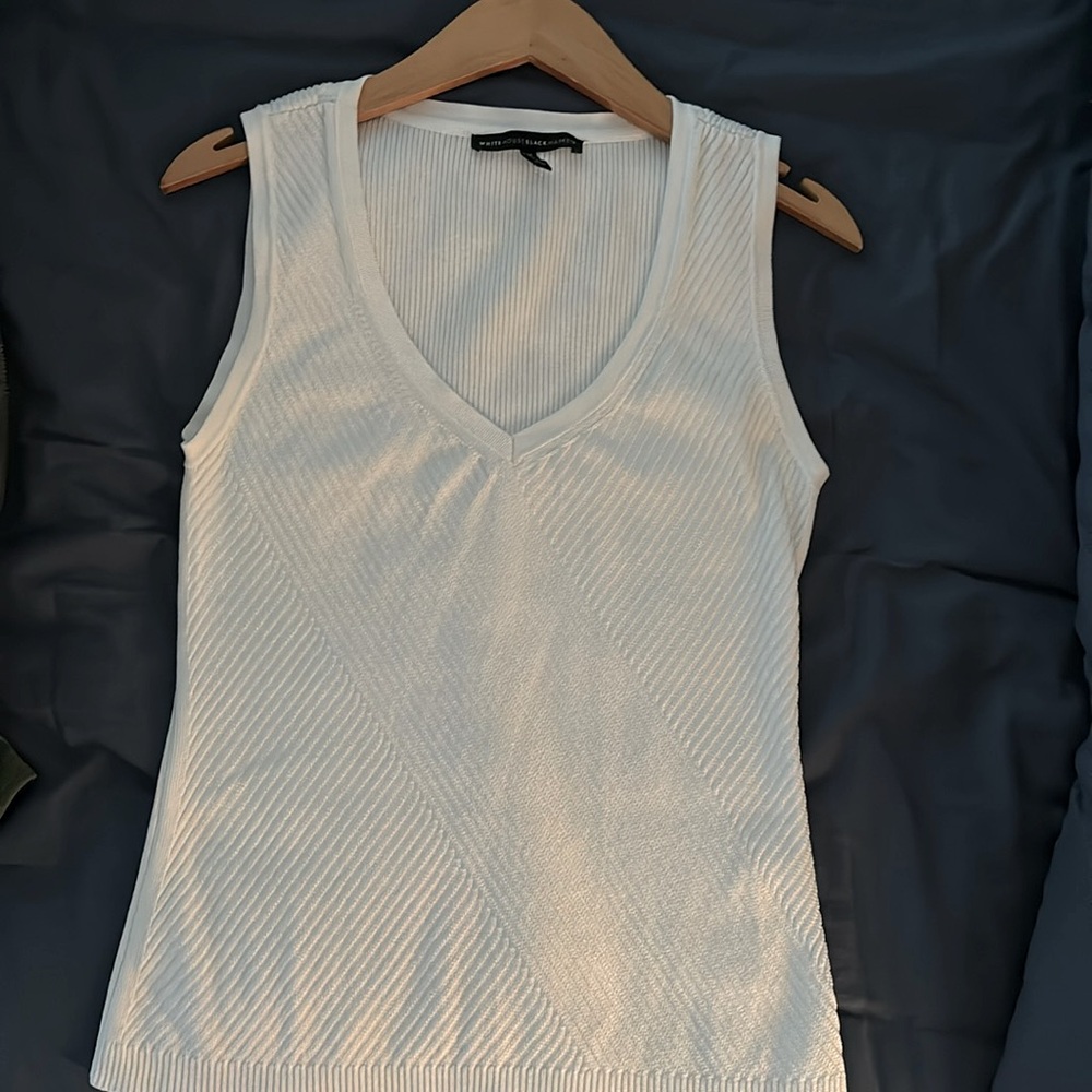 WHBM white knit top!  Gorgeous!